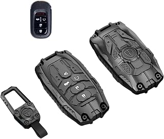 Heavy Zinc Alloy Key fob Case Cover with Keychain Compatible with Honda Civic Accord HR-V Pilot CR-V 2022 2023 2024 2025 Key Shell Accessories (Model-B)