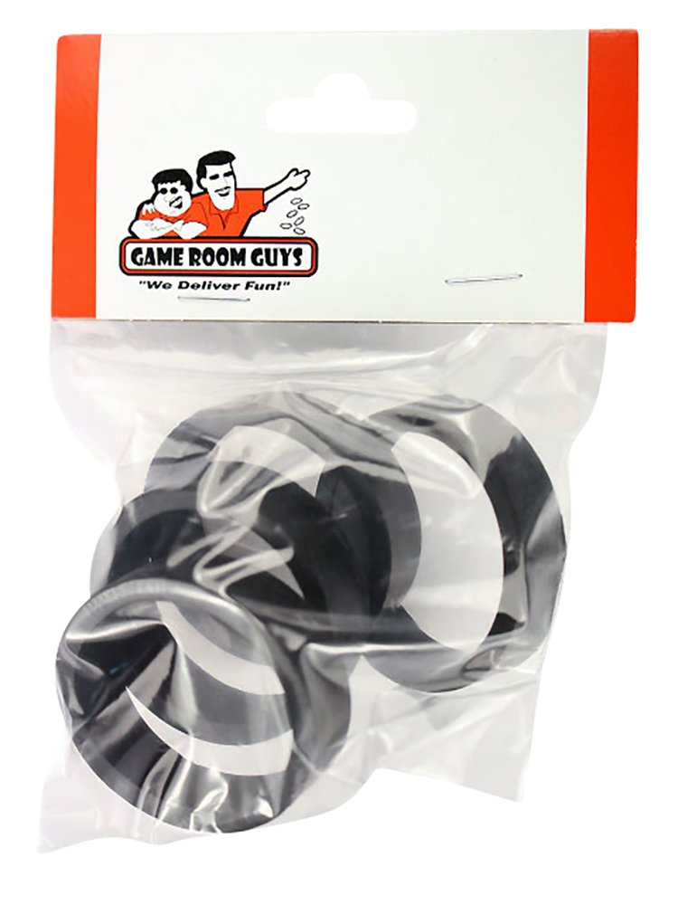 Game Room Guys Pinball Flipper Rubber - Black - Set of 4
