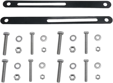 2 Pack Bike Basket Mounting Brackets for Rear Rack
