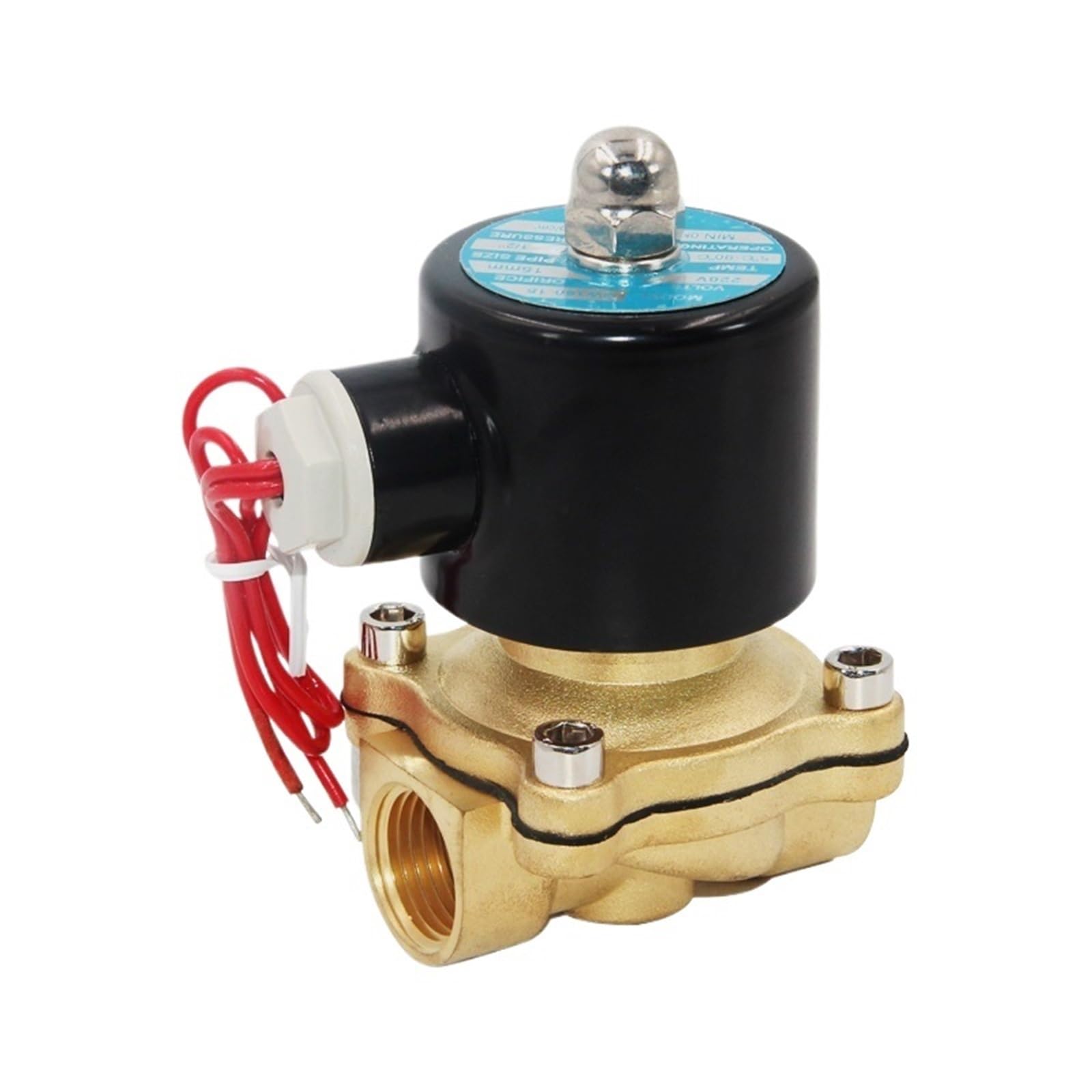 Électrovanne électrique DN40 AC220V normalement fermée pour contrôle de l'eau et de l'air