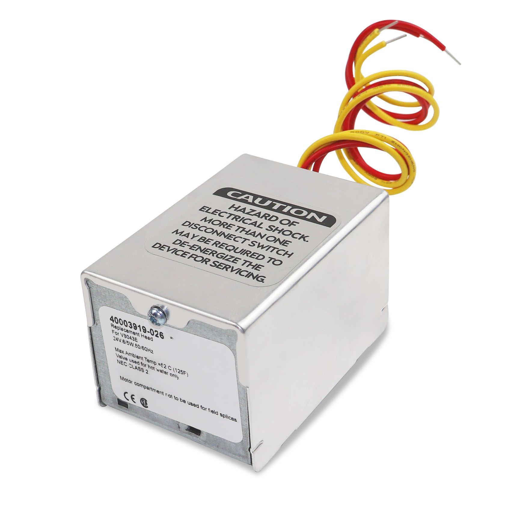 For Honeywell Motorized Valve V8043e1012, 40004850-001 40003916-026 Zone Valve Actuator, Compatible with Honeywell V8043E 5000 Series, 40003916-026 24V Replacement Head 2-Way 4-Wire,10 Year Warranty