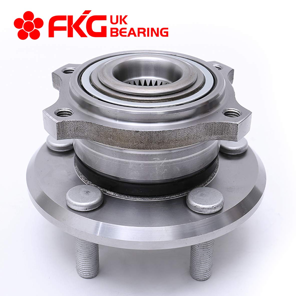 FKG 513225 (AWD Only) Front Wheel Bearing Hub Assembly fit for 2005-2008 Dodge Magnum, 2007-2016 Dodge Charger, 2005-2016 Chrysler 300, 5 Lugs