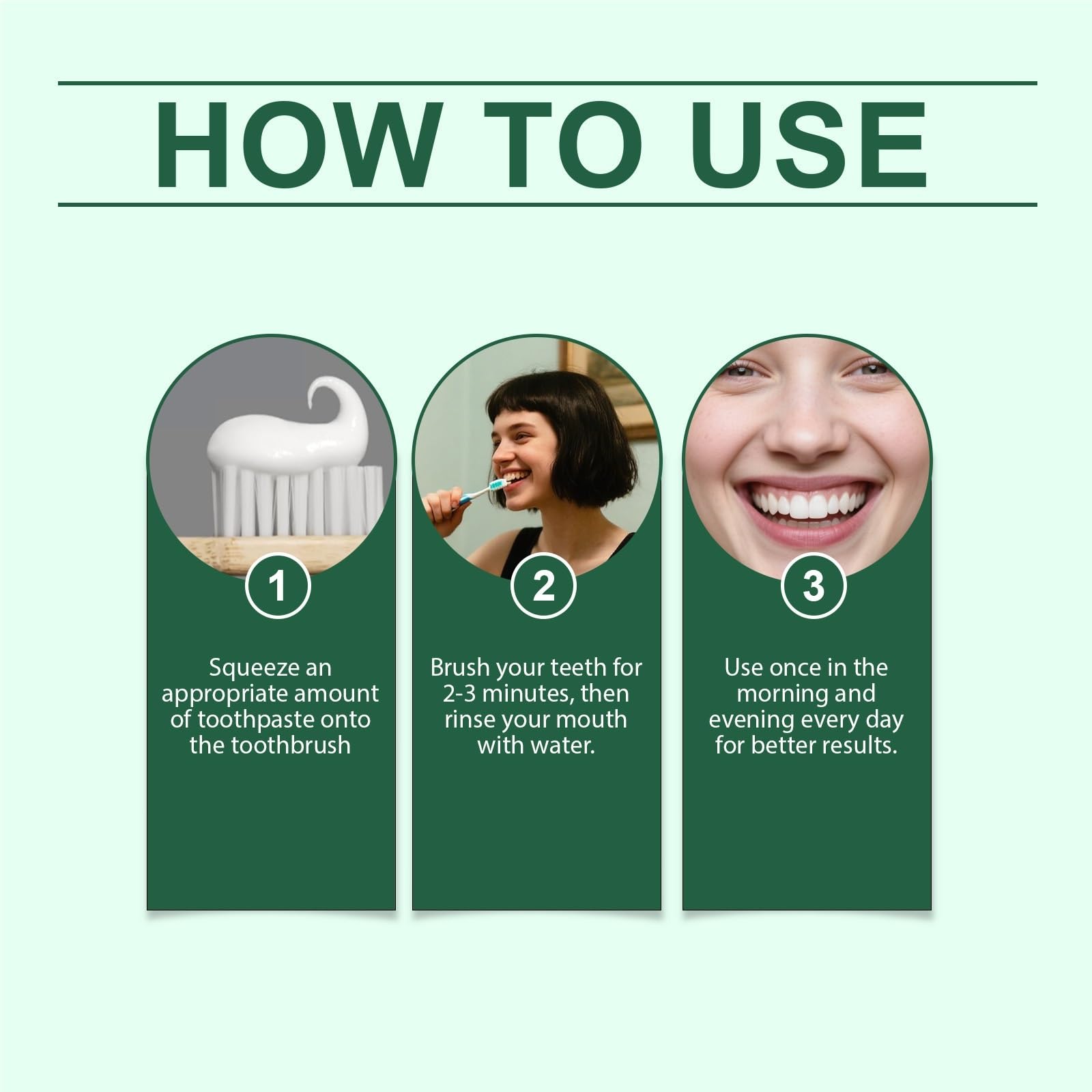 Pasta de dientes refrescante a base hierbas, 120 g: ilumina los, refresca el aliento y proporciona cuidado dental diario por la mañana noche(3pcs)
