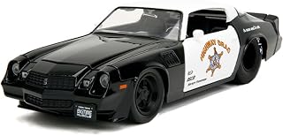 Jada Big Time Muscle 1:24 1979 Chevy Camaro Z28 Die-Cast Car, Toys for Kids and Adults (Police Colors)