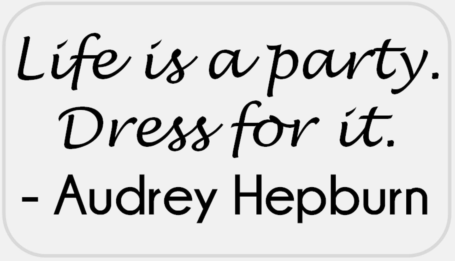 Amazon.com: Life is A Party Dress It Audrey Hepburn