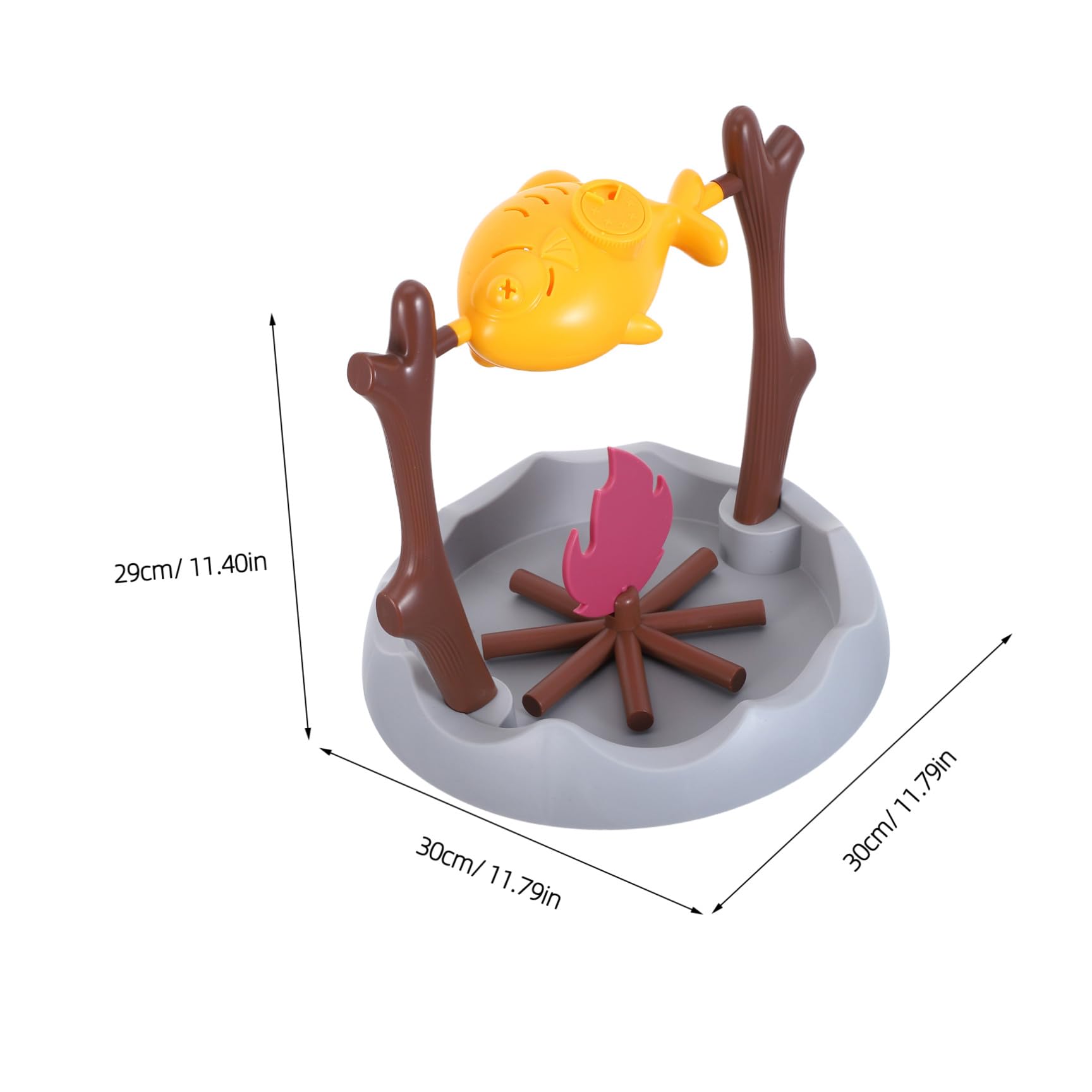 Alasum Interaktiver Katzenpuzzlespielzeug Leckerli Spender aus Abs mit Drehbarer Fleischform für Indoor Kontrollierte Portionierung und Visuelle Beschäftigung