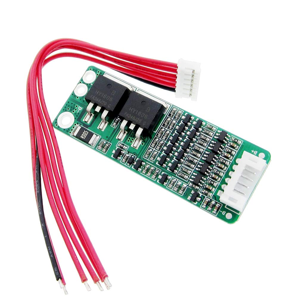 REES52 5S 15A Li-ion Lithium Battery BMS 18650 Charger Protection Board 18V 21V Cell Protection Circuit with Wire-picture-34