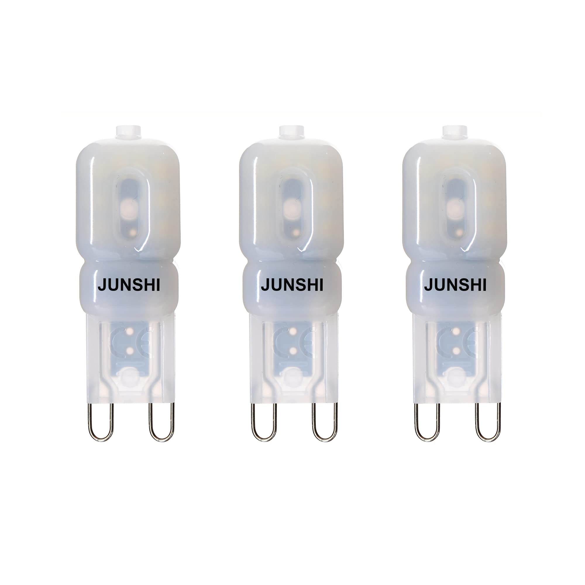 JUNSHIG9 LED Bulb,2.5W to 20W,6500K Cool White, 220 Lumens,AC220-240V LED Light Bulb,Pack of 3