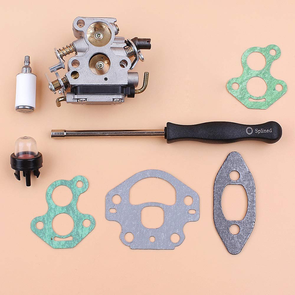 Tiempo Beixi Carburador Junta Ajuste Screwdrive Kit Compatible con Husqvarna 240 235 236 236E 240E OEM 574719402 545072601 Motosierra Recambios