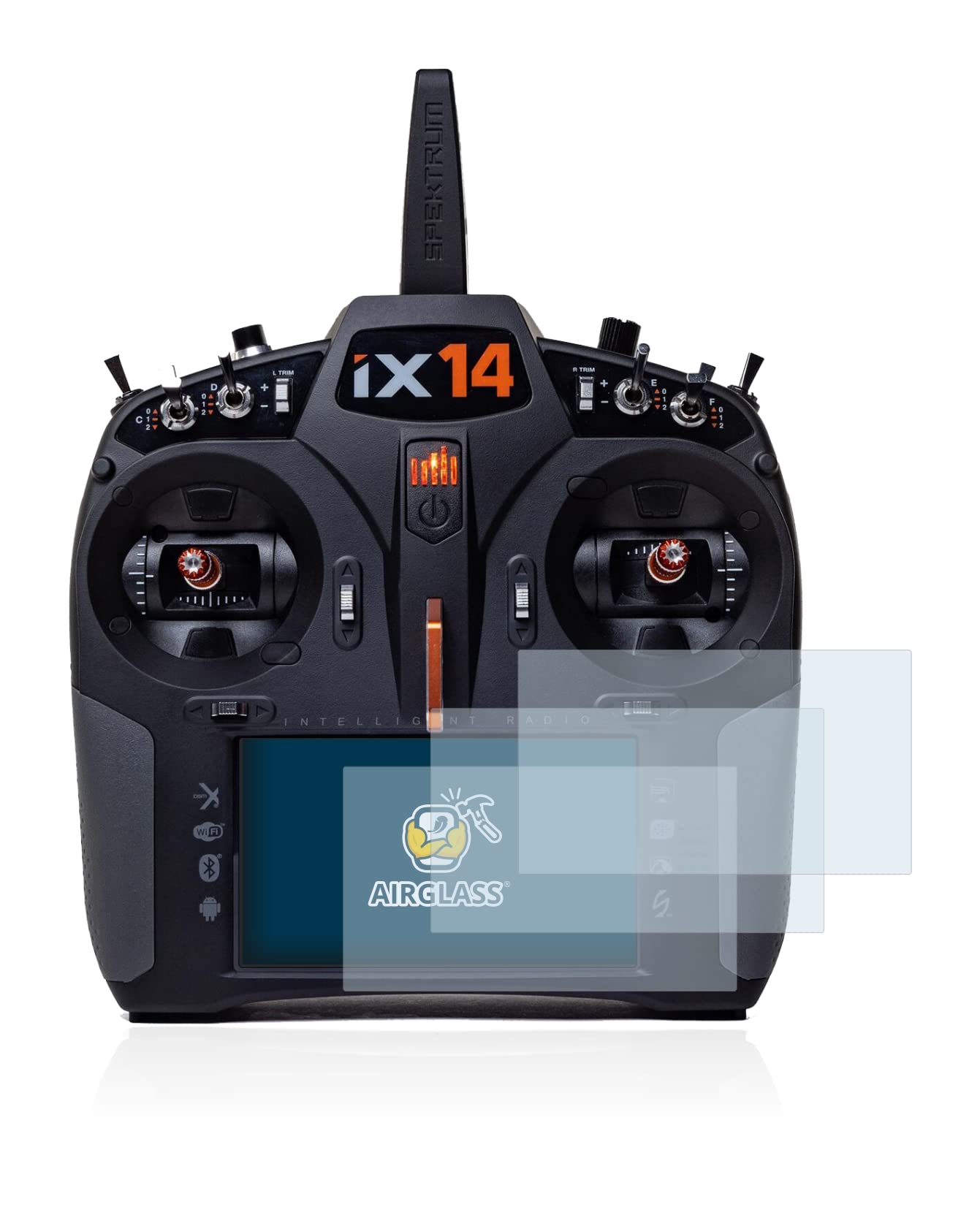 brotectGlass Screen Protector Film compatible with Spektrum iX14 (3 Pack) - Glass-Foil 9H Protection [Scratch Resistant, High Clarity]