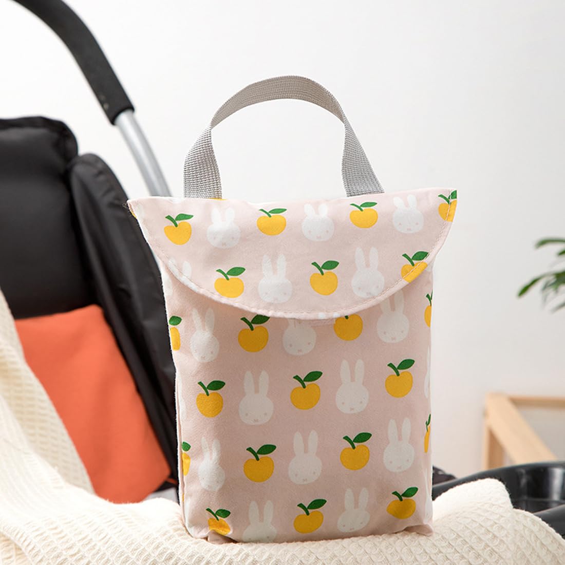 BCZR Sacchetti Pannolini 2 Pezzi Wetbag Porta Pannolini Borsa per Pannolini Portatile con Maniglia Riutilizzabile