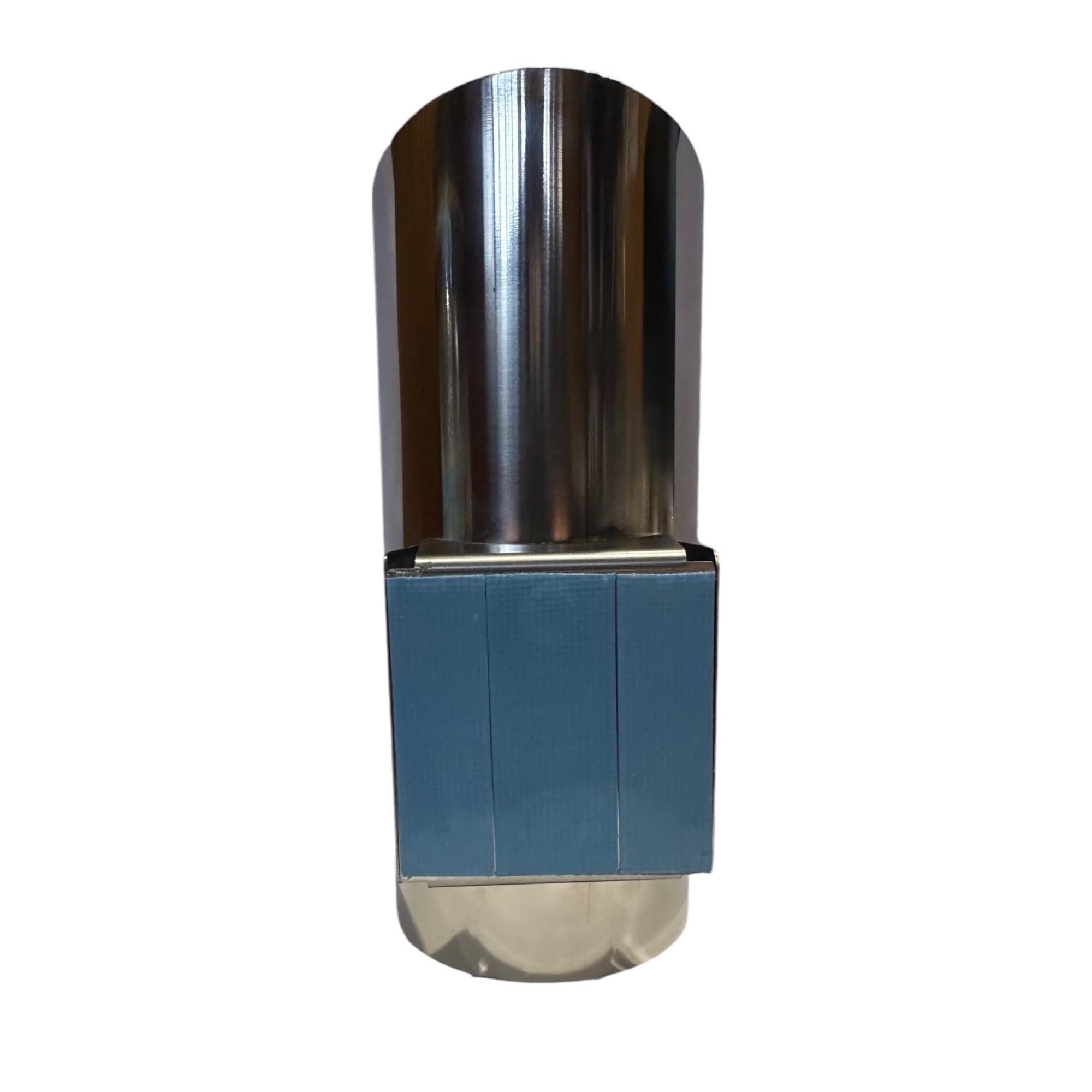 Florero bucaro Adhesivo de Acero Inoxidable, Corte Biselado Liso, indicado para lápidas o columbarios.