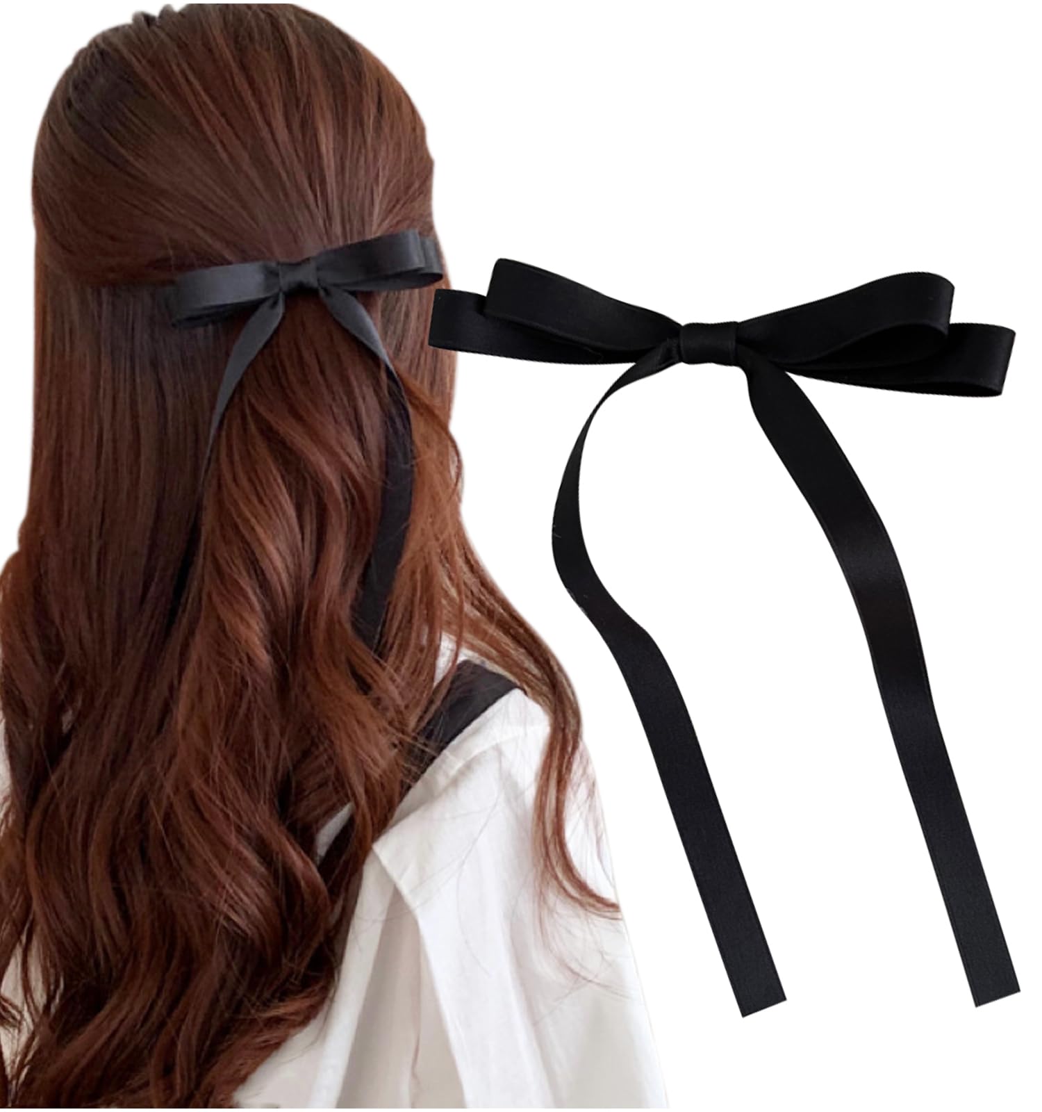 Amazon.co.jp: [Herbeluemily] ヘアアクセサリー リボン 大きめ ハーフ