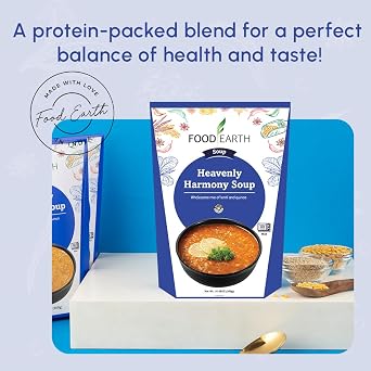 Food Earth Soup | Wholesome, Vegan, Gluten-Free | 10.58oz (300g) Each, Pack of 6 | Just Heat & Eat (Lentil & Quinoa Soup)