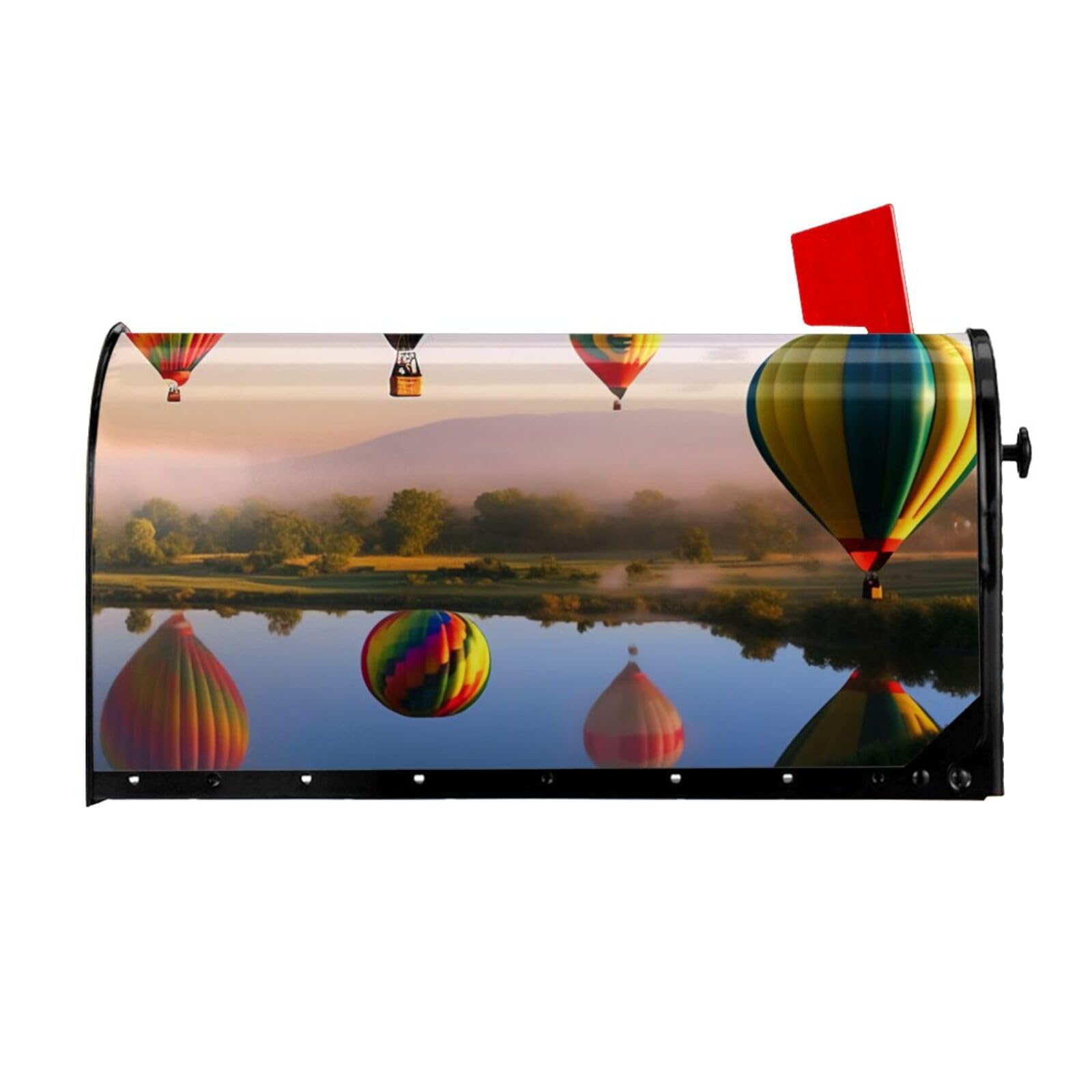 Housse de boîte aux lettres magnétique montgolfières 64,8x53,3 cm
