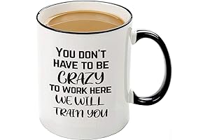 Funny Work Mugs for the Office: You Don't Have to be Crazy...