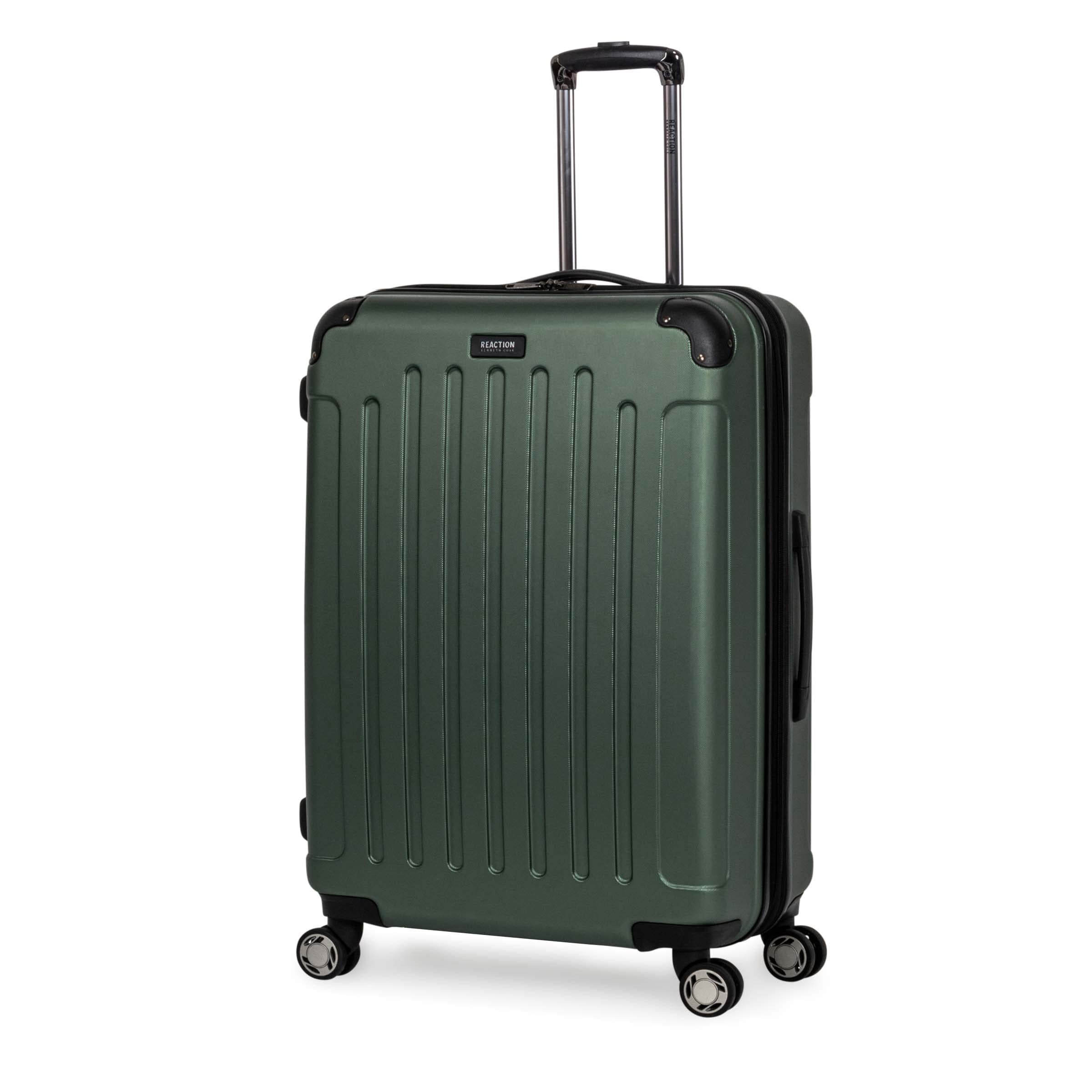 Kenneth Cole REACTION Renegade Luggage Expandable 8-Wheel Spinner Lightweight Hardside Suitcase, Cilantro, 28-Inch Checked
