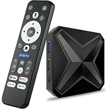 Android 14.0 TV Box 2026, LEFFOT 4K UHD IP-TV Box, 2GB RAM + 16GB ROM | Support Voice Remotel, 2.4G & 5G WiFi 6, BT 5.4, USB 3.0, 100M Ethernet, RK3518 Quad-core A53