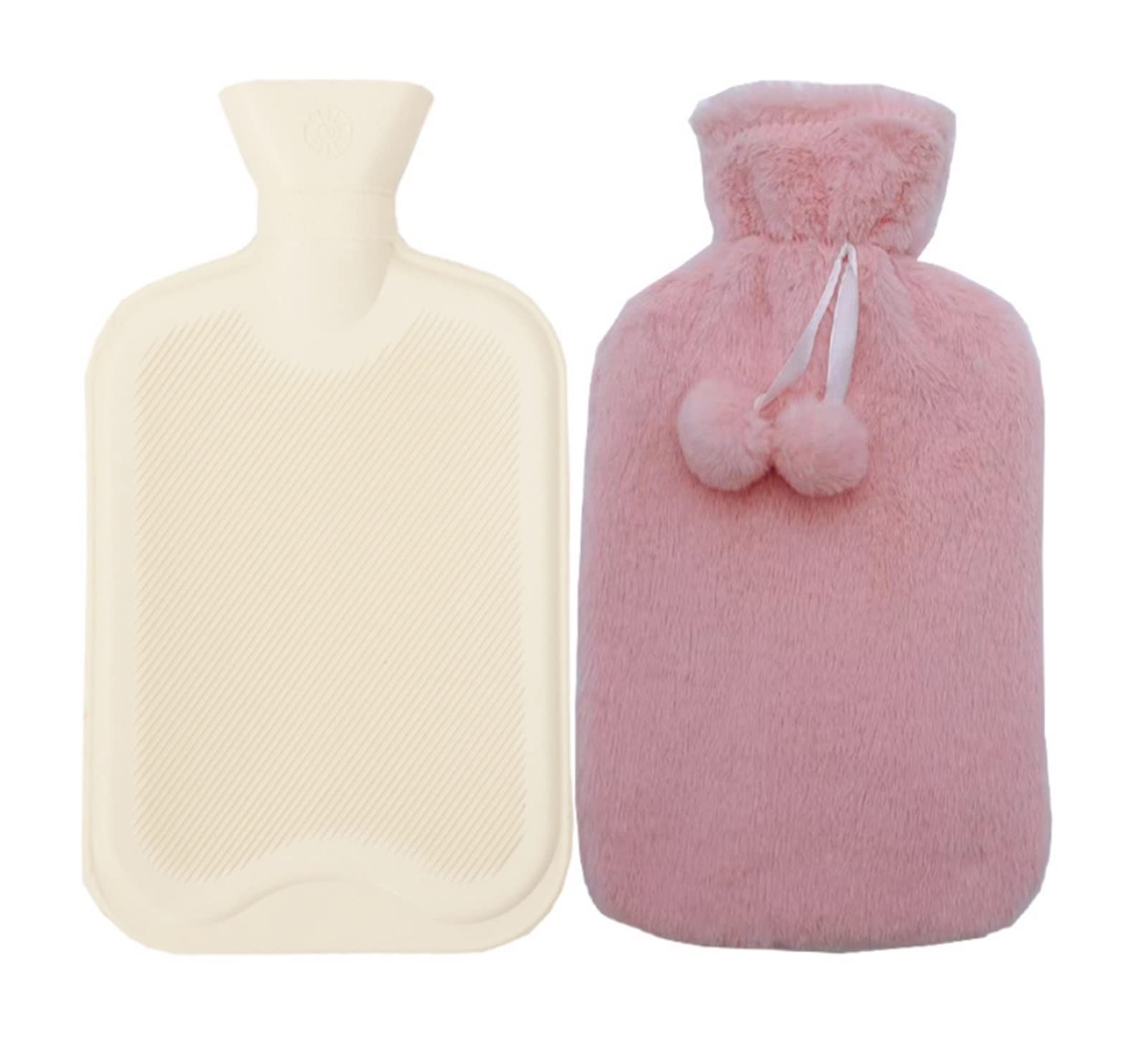 Bewässerungswärmflasche 1000ML Christmas Hot Water Bag for Female Warm Belly Hands and Feet Explosion-proof Hand Warmer Plush Student Hand Warmer Bag Wärmflasche mit Wassereinspritzung ( Color : 02 )