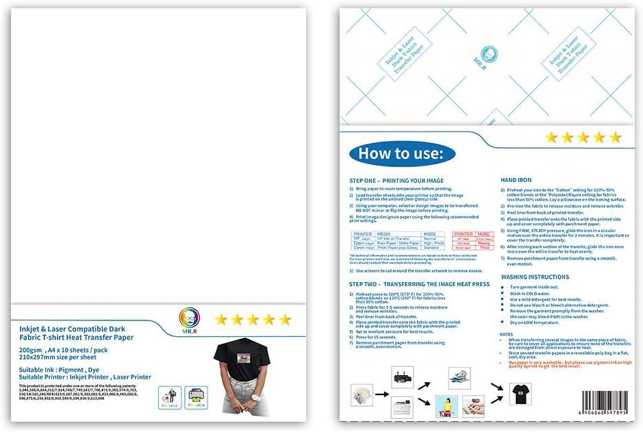 Lot De 110 Feuilles De Papier Transfert Pour Tatouage