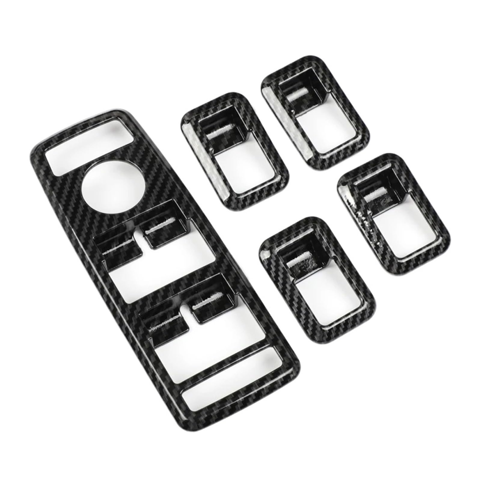 5Pieces Car Window Lift Button Frame Stickers for Benz for W176 for W204 for W212 for W166 for W218 Universal Interior Accessories