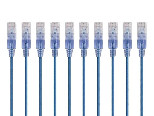 Monoprice Cat6A Ethernet Patch Cable SlimRun Series 10-Pack