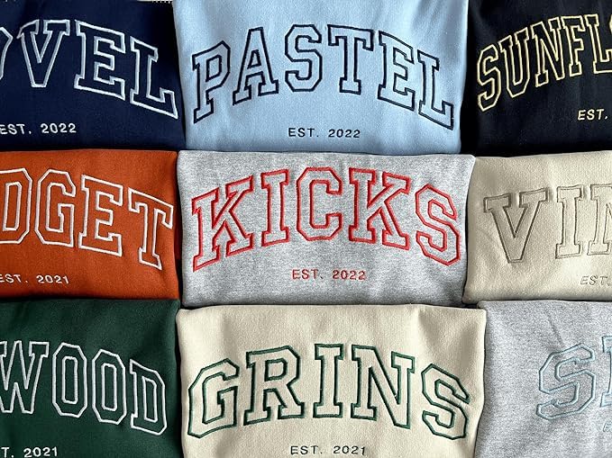 Custom Embroidered Sweatshirt Design Your Own, Personalized Embroidered Hoodie for Women Men, Personalized Gifts3