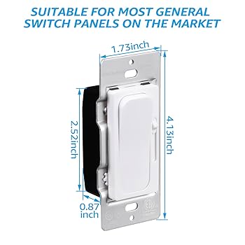 TORCHSTAR 0-10V LED Dimmer Switch, Single-Pole or 3-Way