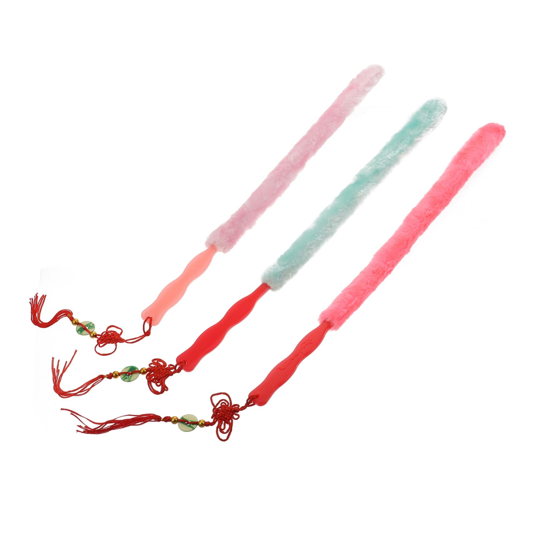 Toddmomy Guzheng Dust Clean Brush 3pcs Fur Brush Tool for Musical Instrument Cleaning