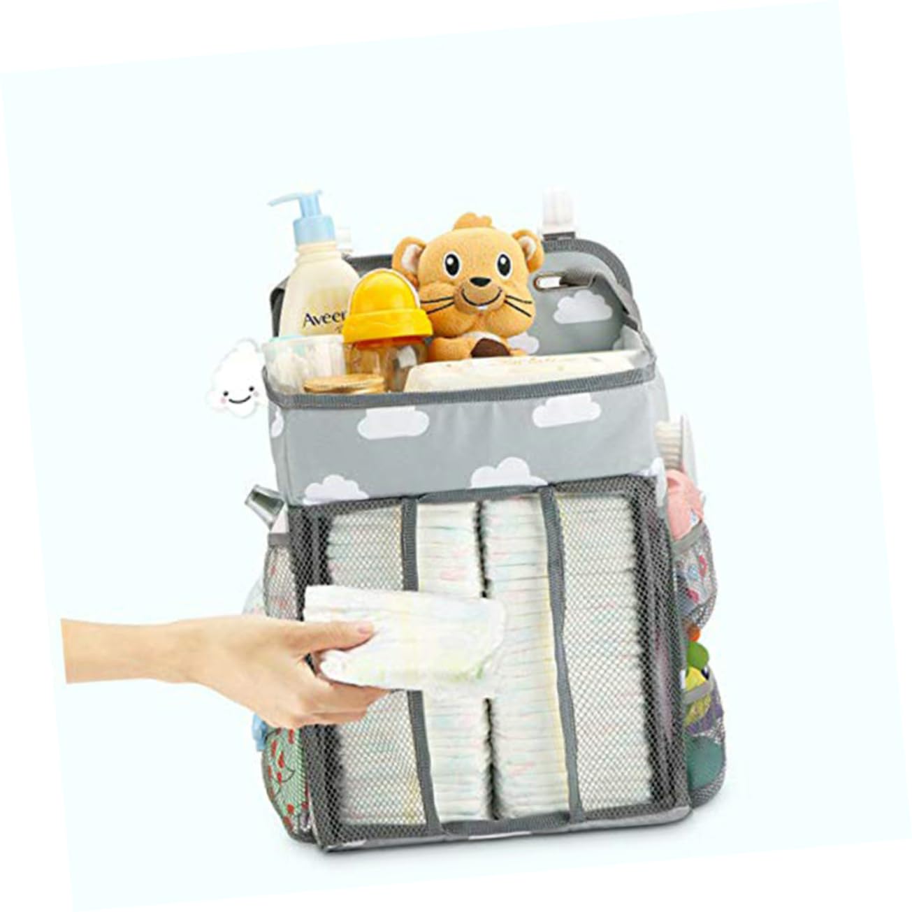 colgante organizador de bolsas de pañales bolsa de almacenamiento de ropa bolsa para colgar ropa de pañales bolsa de almacenamiento de vivero cuna guardería