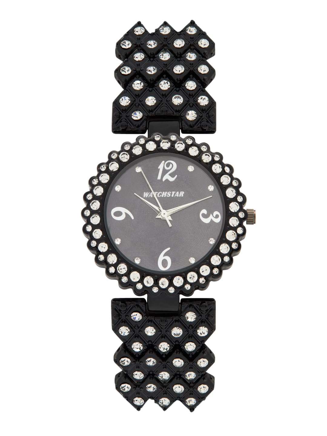 METEOROID Analog Stainless Steel Silver Plated Womens Watch (Black Dial Black Colored Strap) (B0D3VKZ6X5) Amazon Price History, Amazon Price Tracker