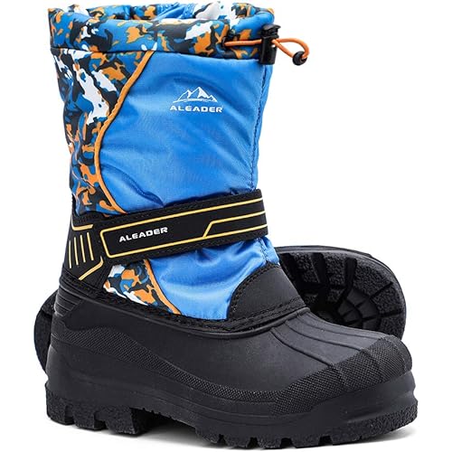 ALEADER Kid's Outdoor Snow Boots Insulated Boys Girls Waterproof Winter Boots (Little Kid/Big Kid)