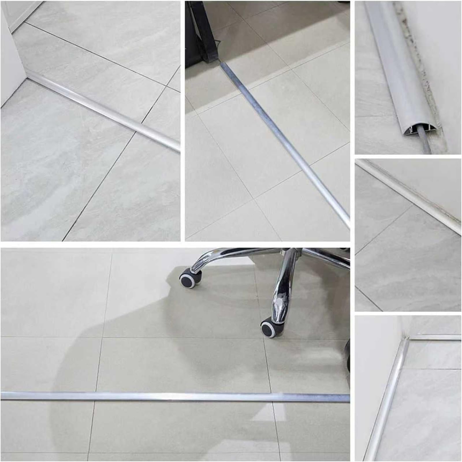 calpestabile passacavi 2 4 10 Pezzi Striscia Per Canalina In Lega Di Alluminio, Copertura Autoadesiva Gestione, 30 40 55 100 112 Mm Di Larghezza Decorazione(10 pcs,L W H 50cm x 40mm x 10mm)
