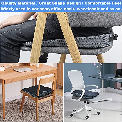 image for FOUNDCOOL Universal Memory Foam Car Seat Cushion for Driving Wedge Boo