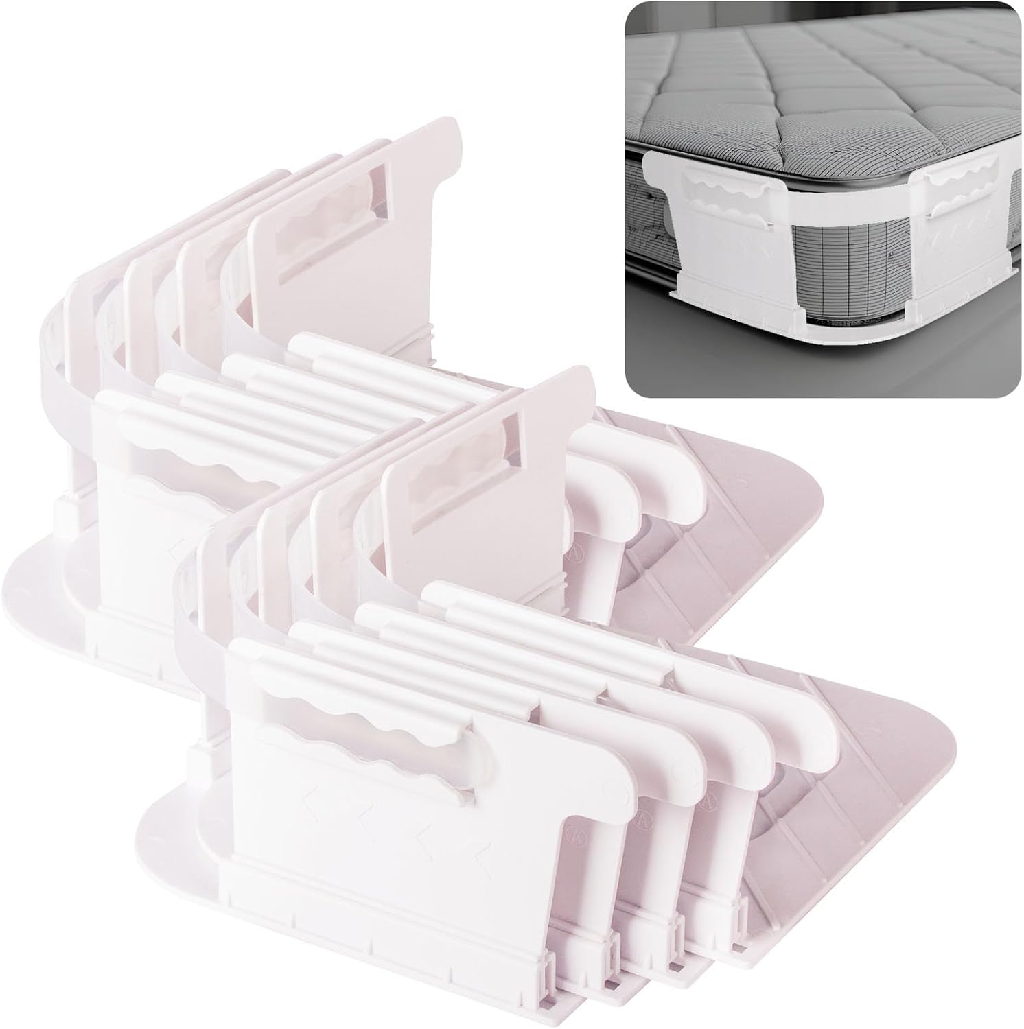 Bed Sheet Holders for Corners​​, ​​Sheet Holder​​, ​​Fitted Sheet Holder​​ - ​​Keep Sheets Firm​​ & ​​Tight​​, ​​Heavy Duty Sheet Clips​​ ​​Secure Sheets​​, ​​No More Loose