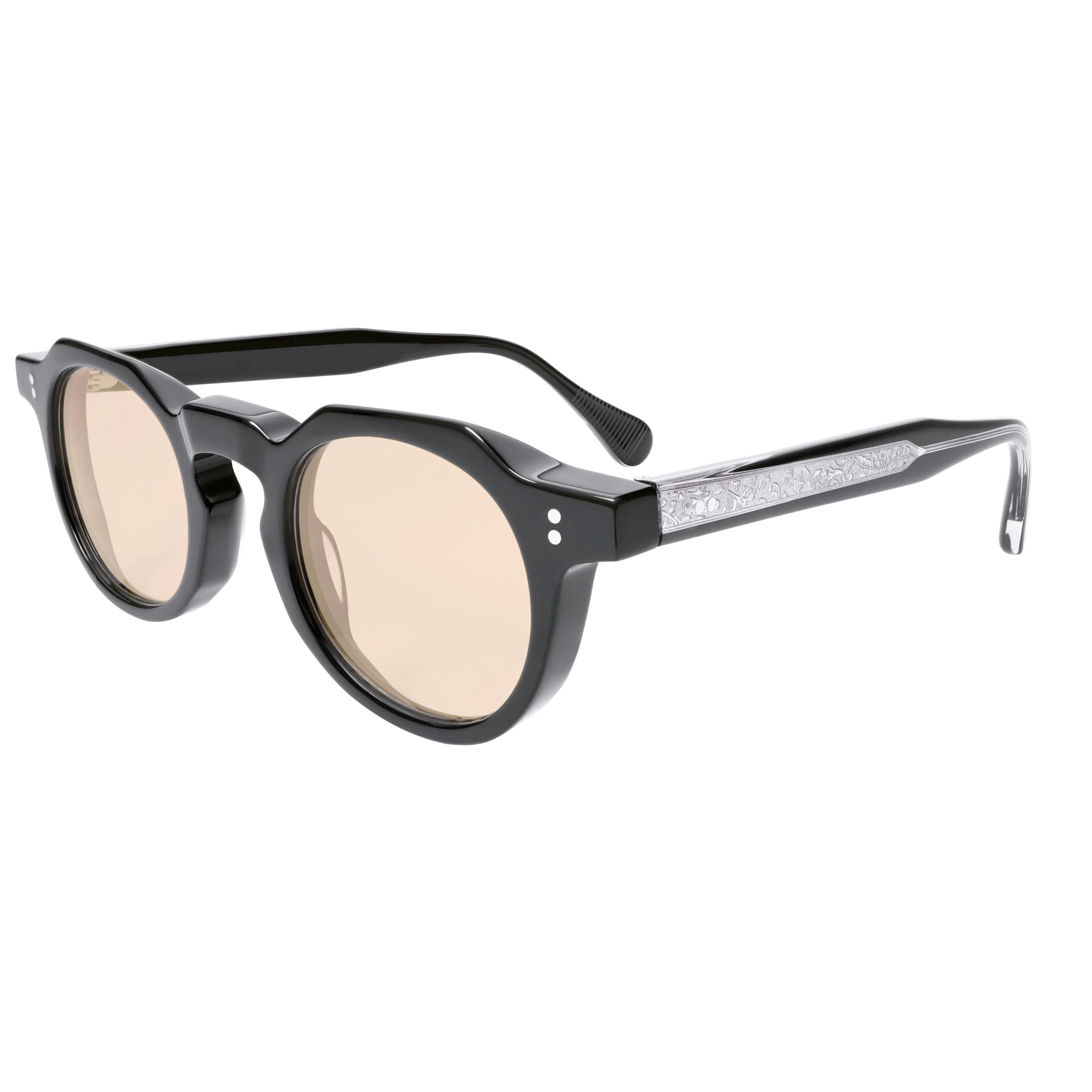 Occhiali da sole polarizzati di lusso in stile retrò per uomo e donna, con protezione UV400 e montatura spessa in acetato.