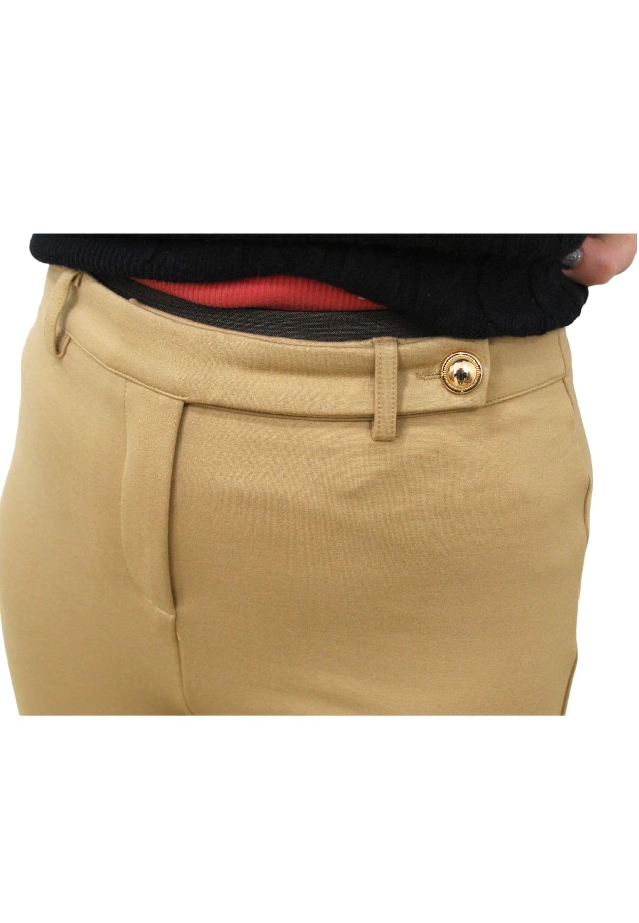 Gaudi Pantaloni in Punto Stoffa 321BD24004 Marrone Chiaro Marrone M
