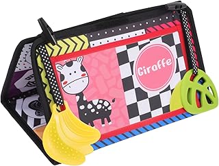 SAFIGLE 1 Conjunto De Livro De Pano Com Espelho Distorcido Livro De Pano Para Bebê Livro De Dentição Infantil Livro De Bebê Mordedor De Sabor PC Livros De Pano Infantil