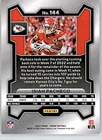 Vista 2 de 2023 PANINI PRIZM # 144 ISIAH PACHECO KANSAS CITY CHIEFS FOOTBALL CARD OFICIAL DE LA NFL