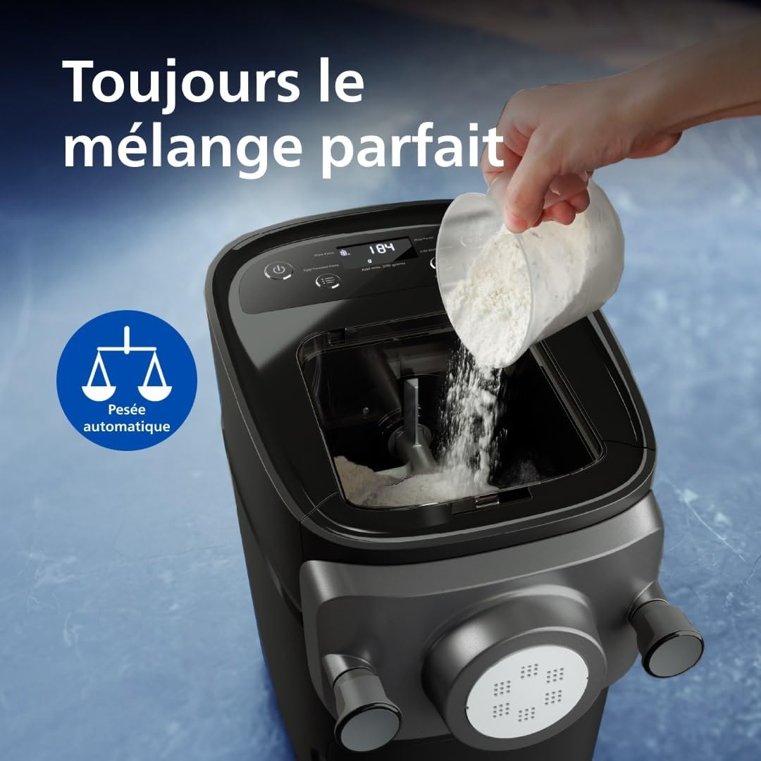 Philips Machine à Pâtes 7000 - Technologie ProExtrude, 8 Disques de Forme, Pâtes Maison en 10 Minutes - Image détaillée