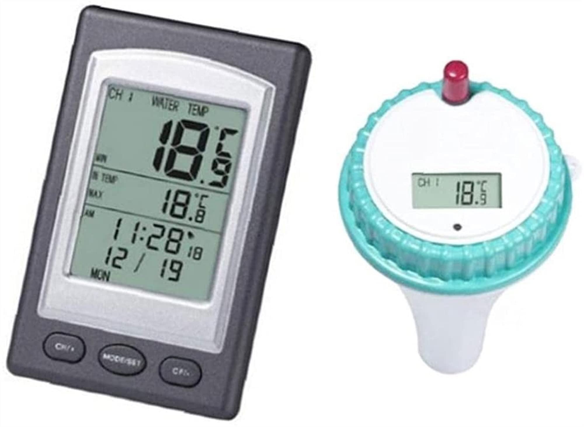 Termometr basenowy bezprzewodowy zdalny cyfrowy wskaźnik temperatury wody z wyświetlaczem LCD do basenu Wanna w wannie