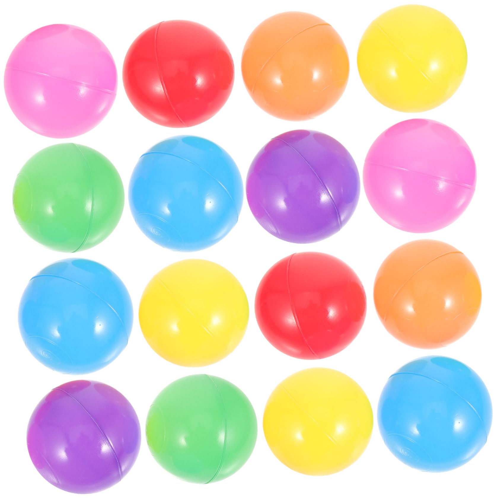 Didiseaon 50 Boules Océaniques en Plastique Colorées pour Piscine à Balles, Lot de 50 Pièces, Jouet pour Garçon et Filles Tentes et Piscines D'garçon et Filles Couleur Aléatoire