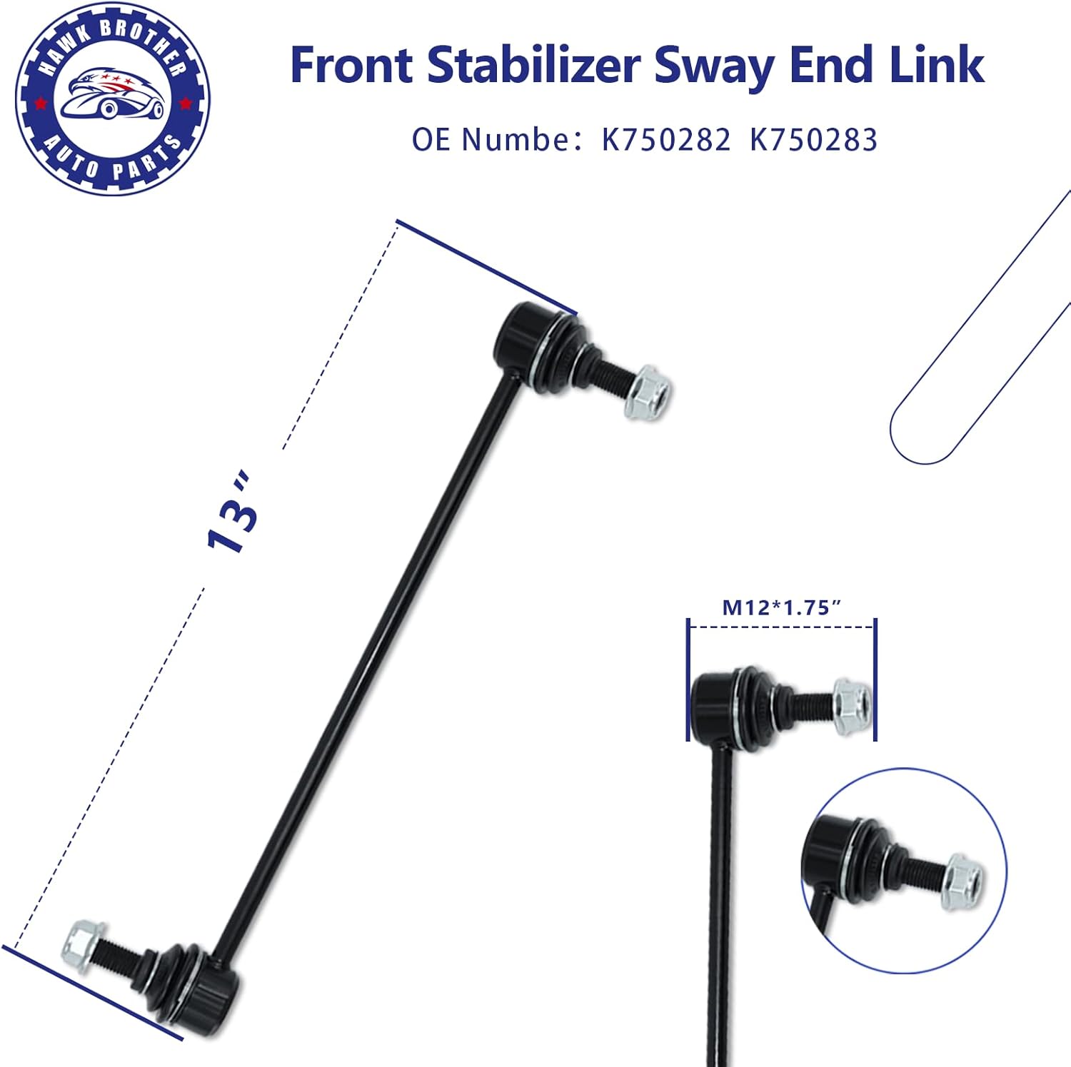 HAWK BROTHER10Pcs Suspension Kit Front Lower Control Arm w/Ball Joints Inner Outer Tie Rod Sway Bay End Link Rcak & Pinion Boot Replacement for 2015-2018 Nissan Altima and 2016-2022 Maxima
