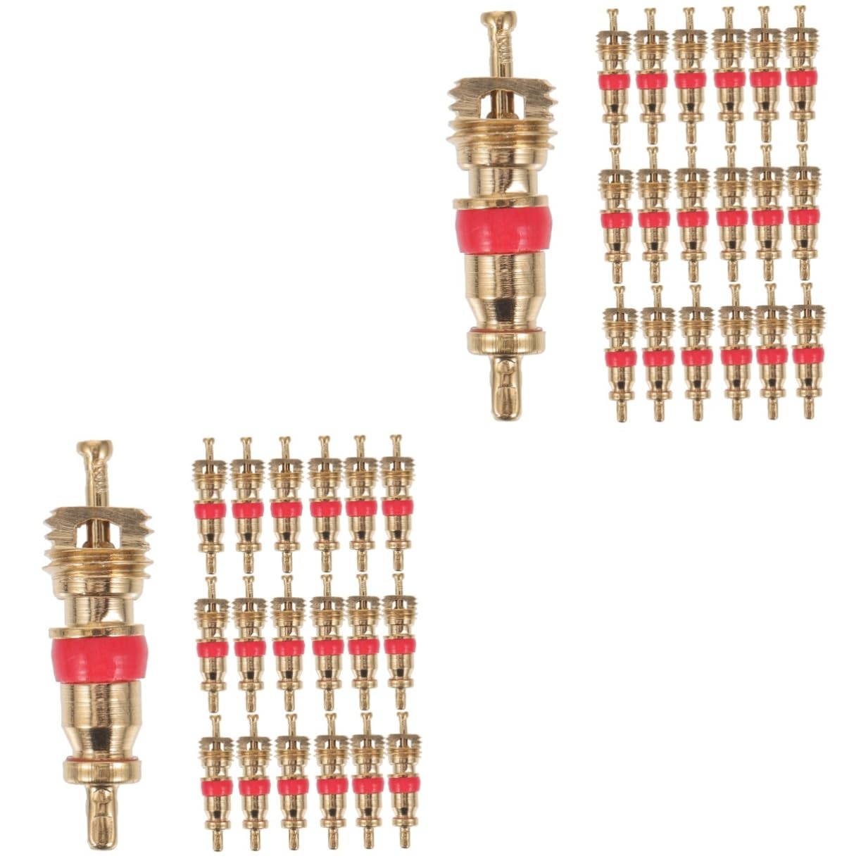 Alipis 2sets Valve Core Bike Replacement Bike Tire Air Valve Caps Reusable for Daily Use 50pcs*2