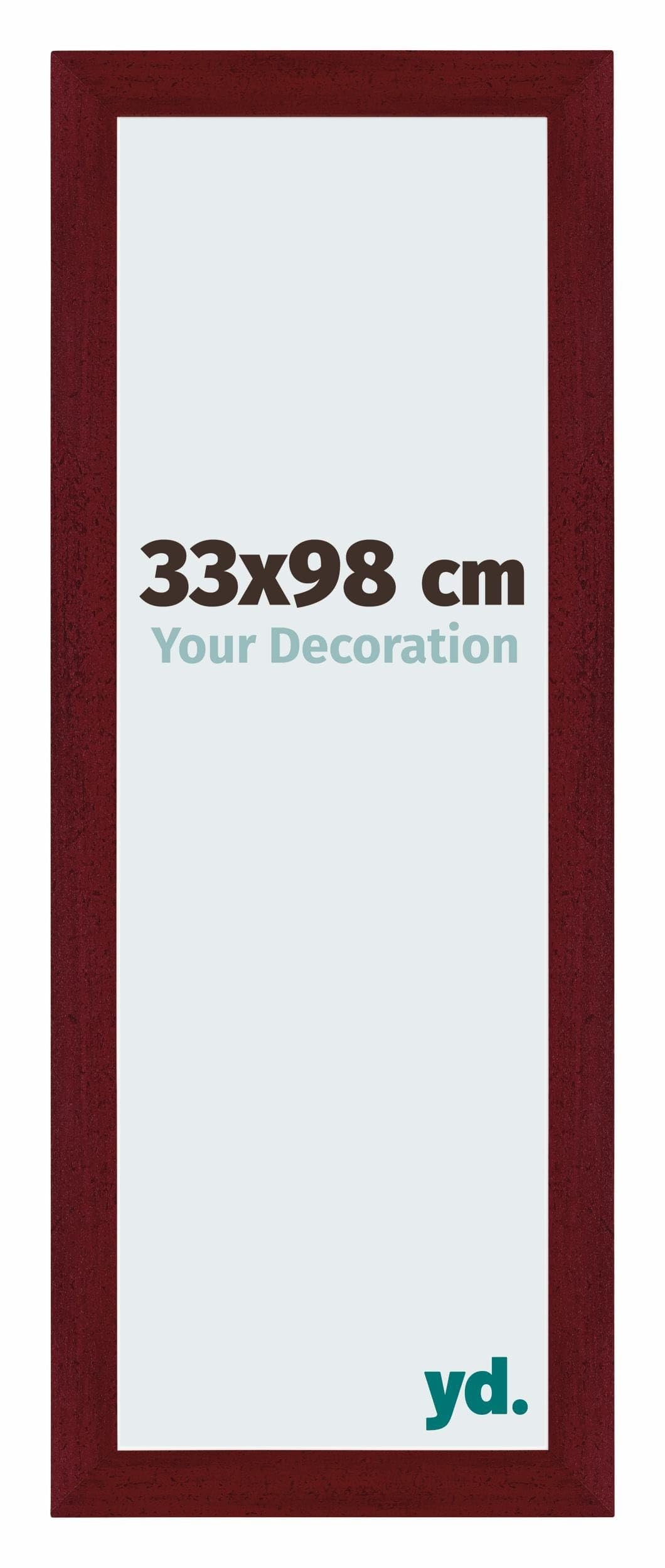 Your Decoration - Puzzle frame 33x98 - Wine Red Swept - Puzzle frame 500-1000 Pieces - MDF Photoframe - Mura