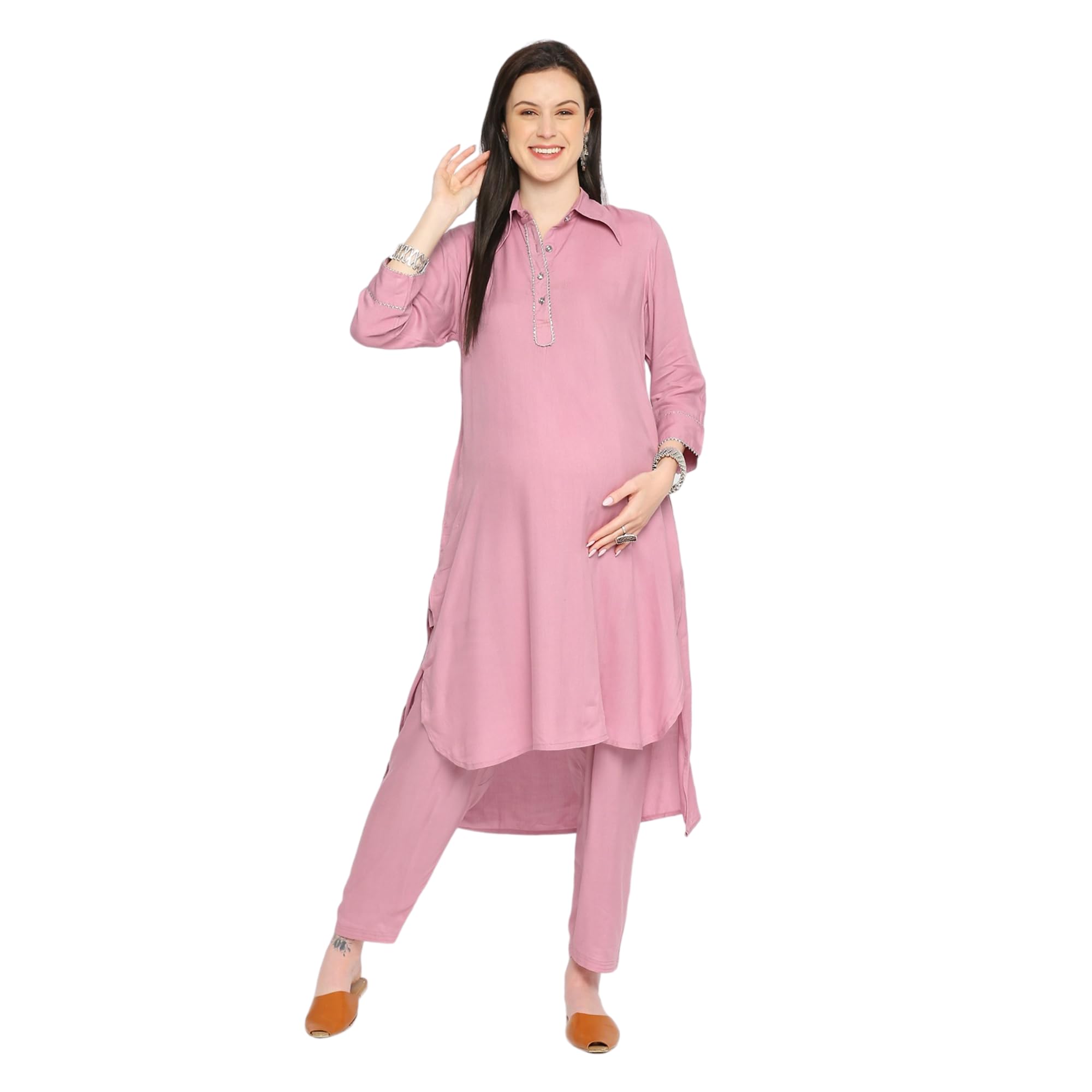 Maternity Kurta|Black-picture-16
