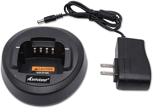 Miniatura 1 de Cargador rápido compatible con Motorola CP185 CP100D CP476 CP477 CP1300 CP1600 CP1660 EP350 P140 P145 P160 Radio PMNN4476A PMNN4081AR PMNN4080