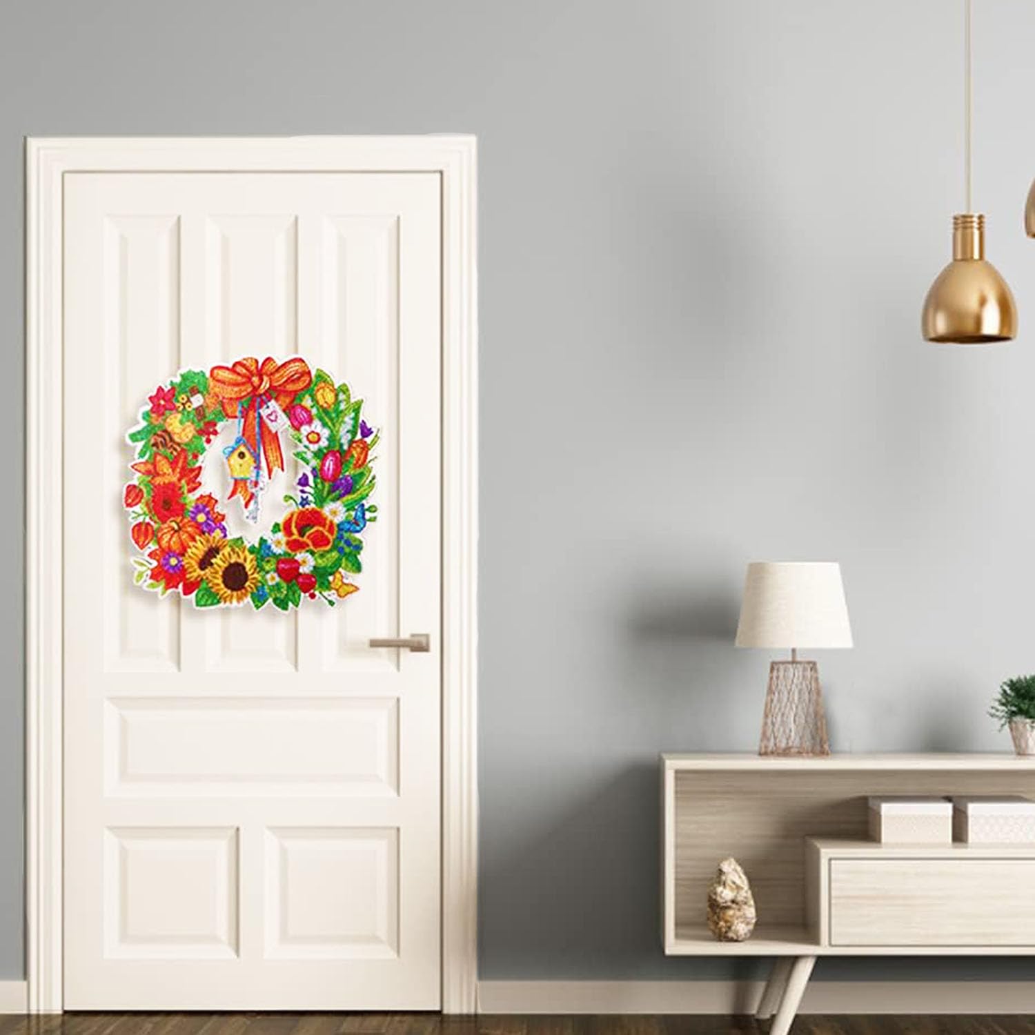 Kit di Diamond Painting - Corona di Natale - Diamond Dotz