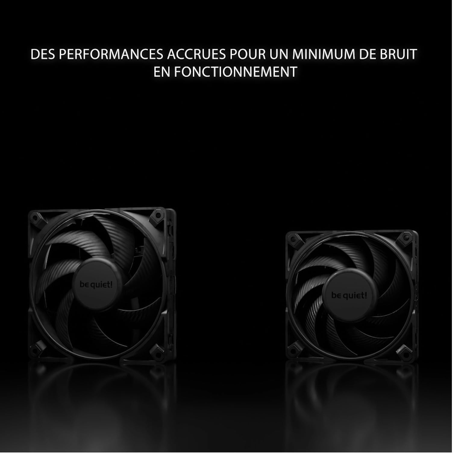 be quiet! Silent Wings 4 120mm PWM high-speed Black ventilateur, pales optimisées, une performance extraordinairement élevée, une pression d'air extrêmement élevée, fonctionnement très silencieux