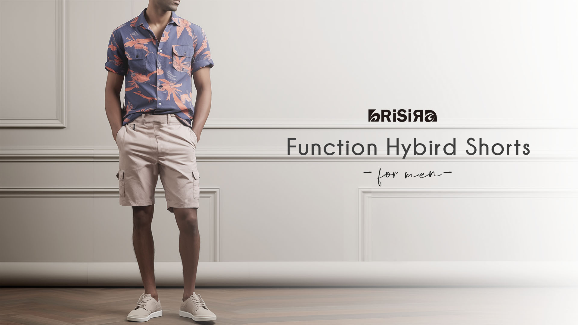 BRISIRA Mens Hybrid Swim Shorts Cargo Swim Trunks 8